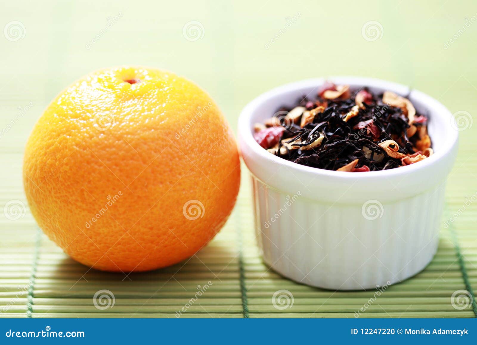 Tangerine Tea stock photo. Image of fruity, refreshment 12247220