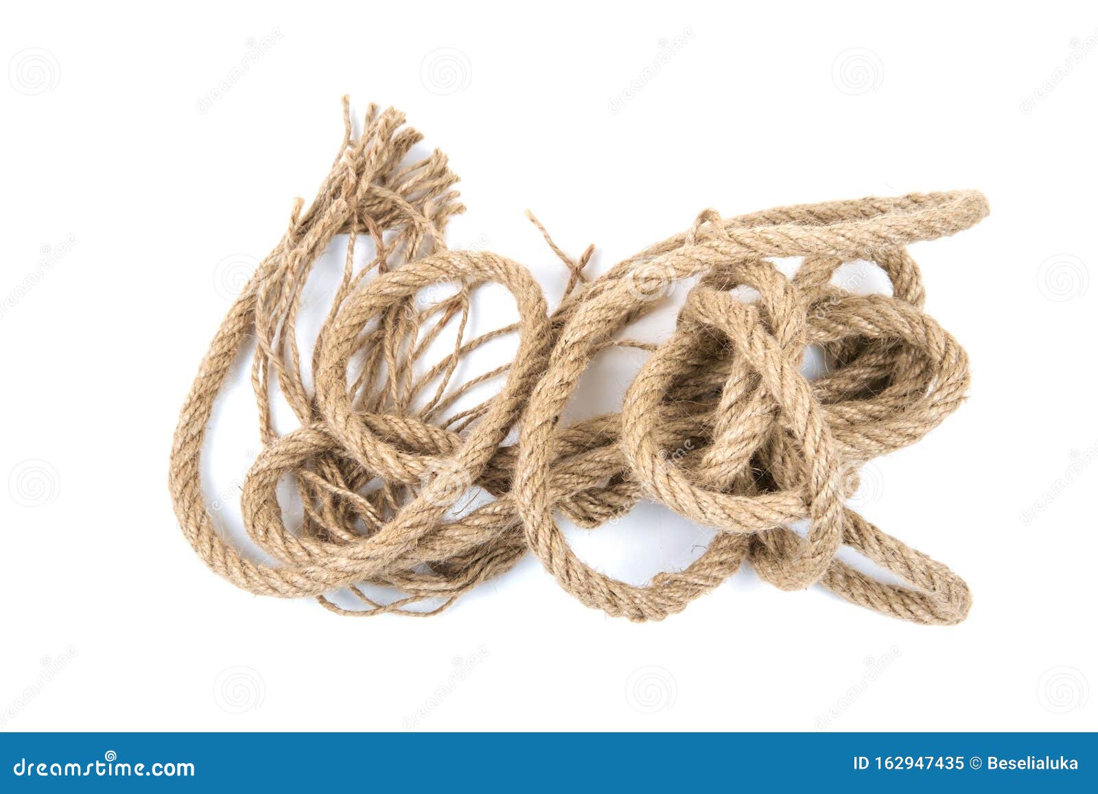 The tangled hemp rope stock image. Image of hemp, rope 162947435