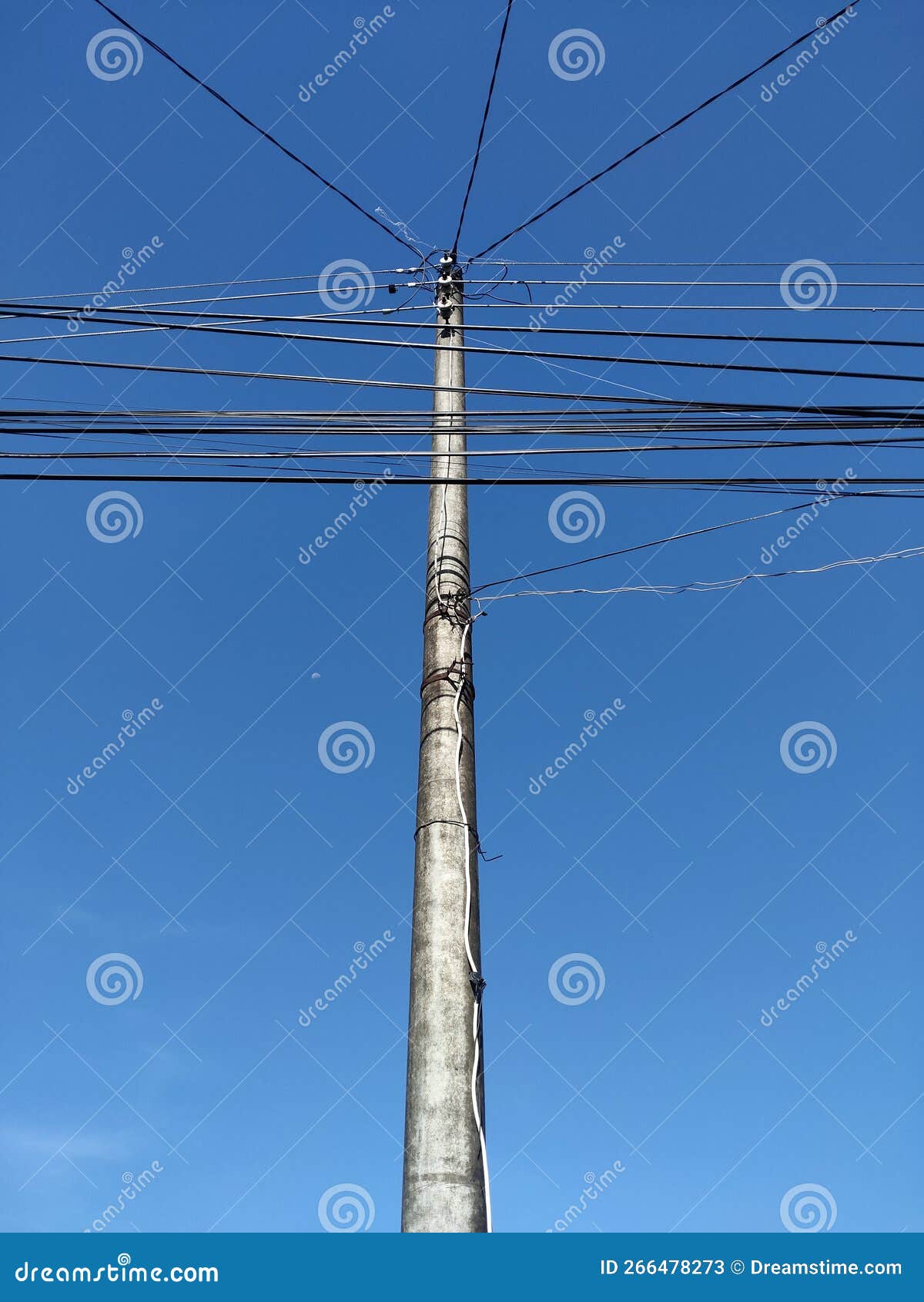 Tangled wires stock image. Image of cable, tower, tangled 266478273