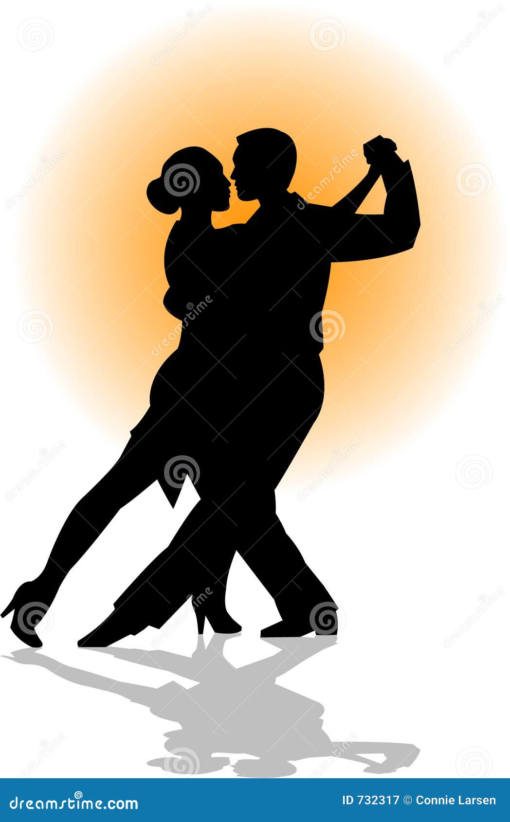 Tango Dance Couple Eps Stock Vector Illustration Of Graphic