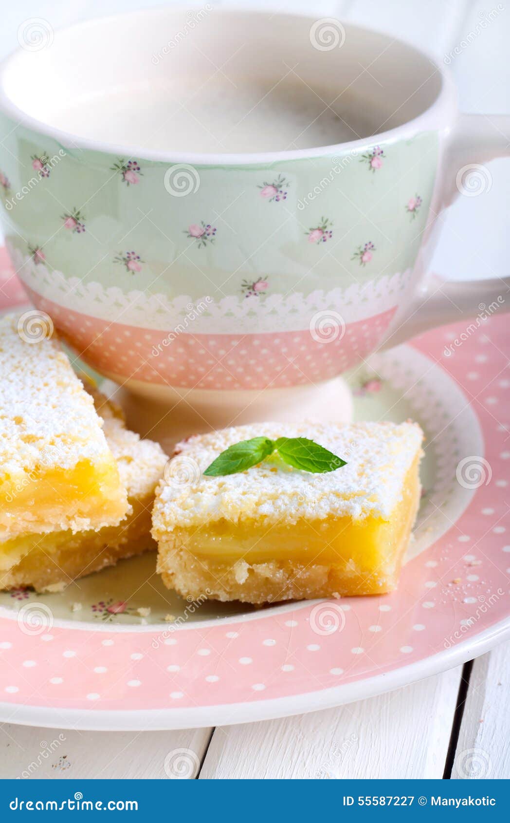Tangy lemon squares stock image. Image of breakfast, slices 55587227