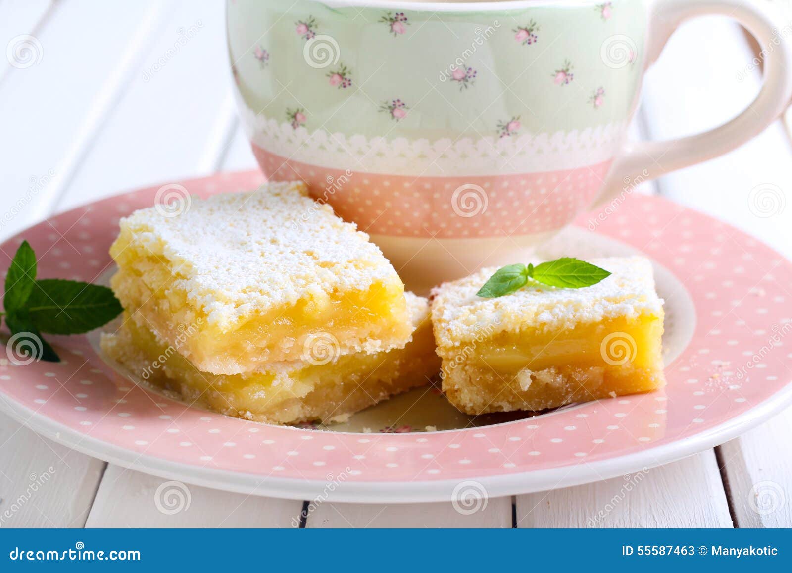 Tangy lemon squares stock image. Image of brunch, lemon 55587463