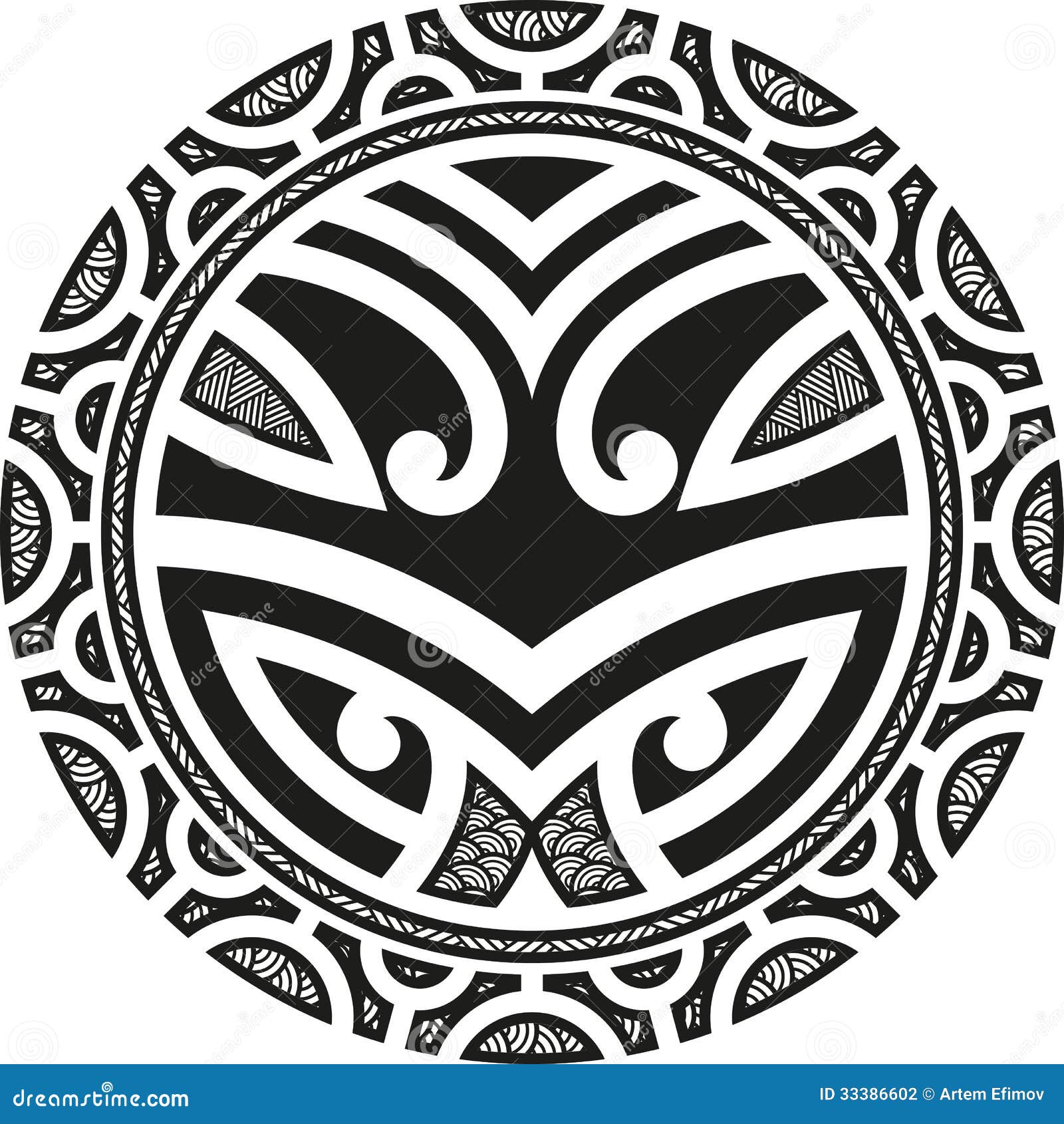 Taniwha Circle Stock Photography - Image: 33386602