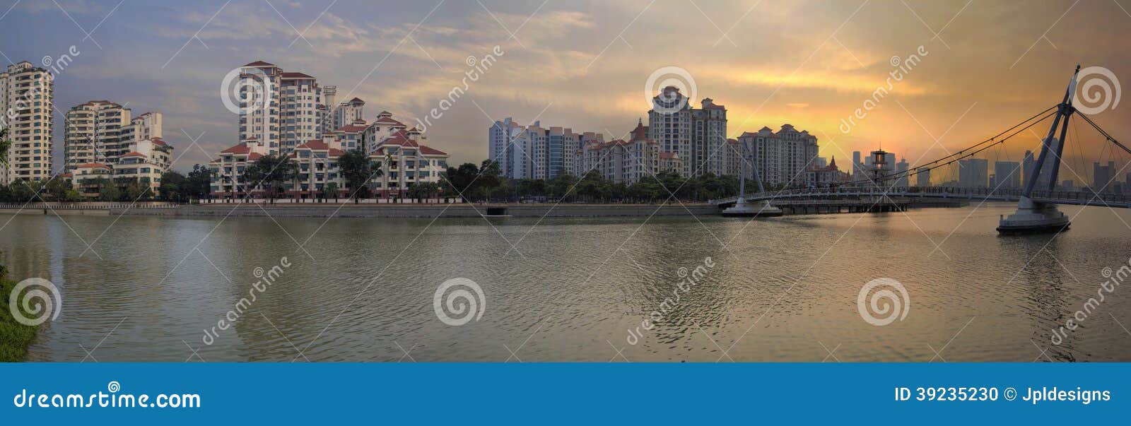 tanjong rhu residential district sunset