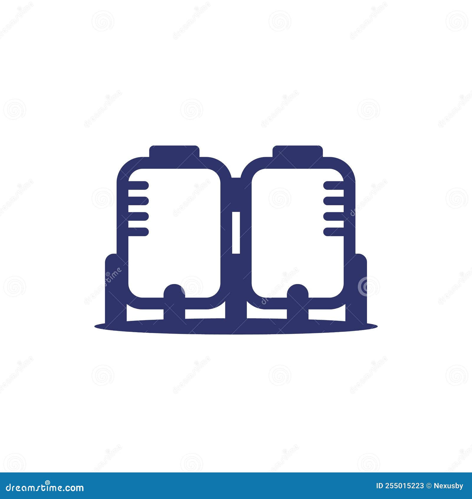 Tank, Industrial Storage Icon on White Stock Illustration Illustration of construction, pure