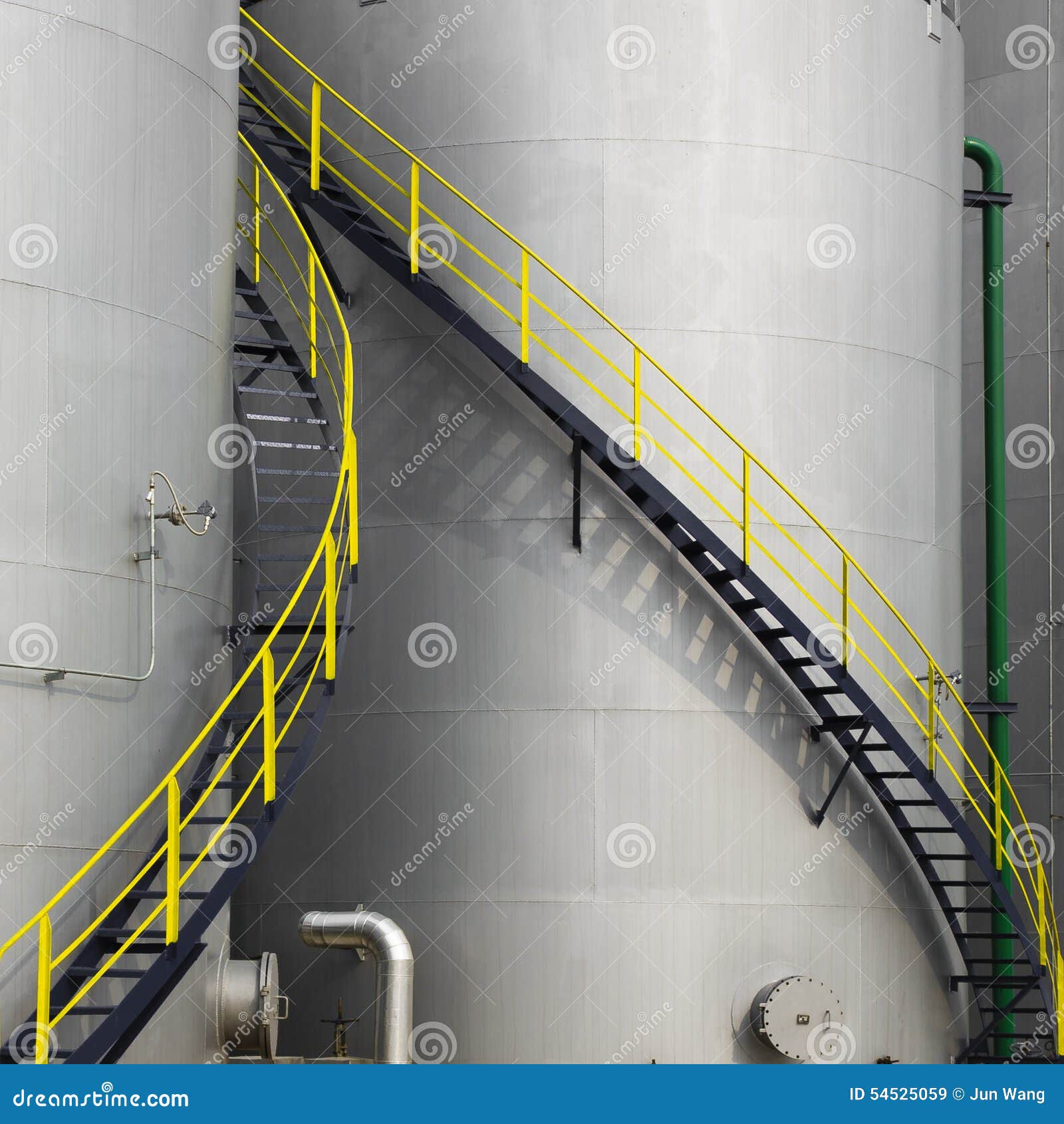 Tank with a ladder stock image. Image of asia, chemicals 54525059