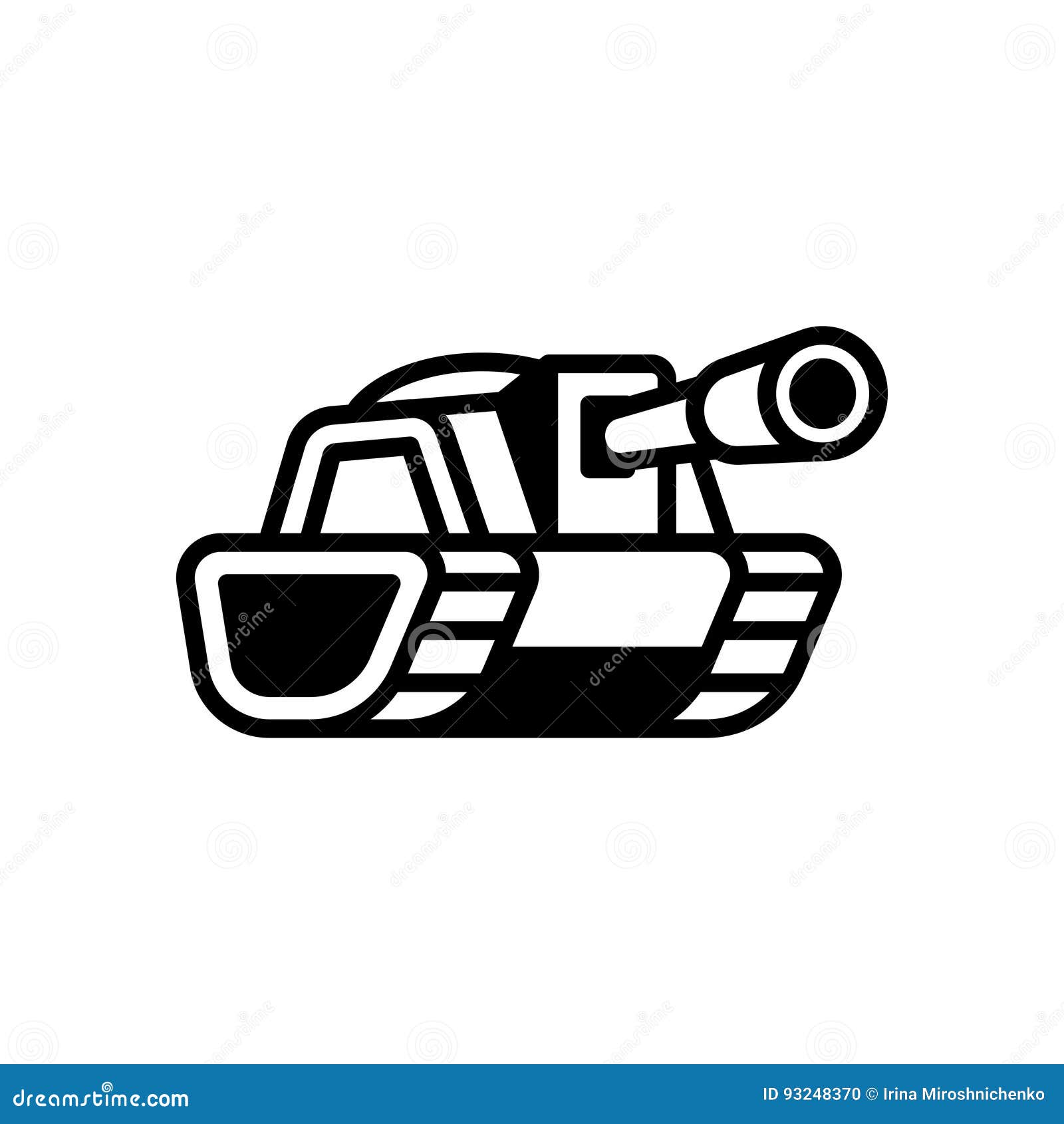 Tank logo illustration stock vector. Illustration of conflict
