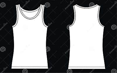 Tank top stock vector. Illustration of garment, line - 16941096