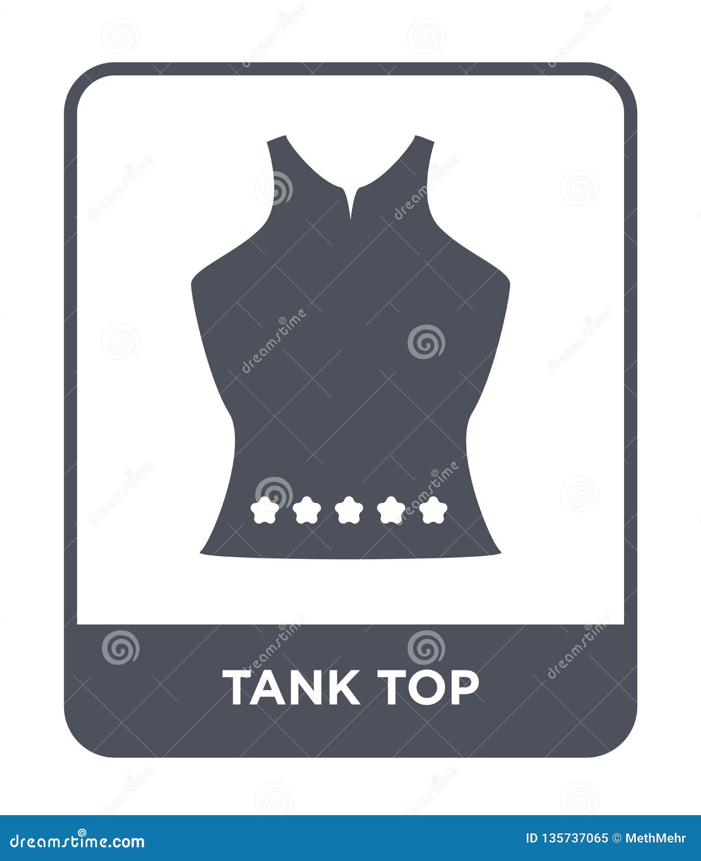 Download Tank Top Icon In Trendy Design Style. Tank Top Icon ...