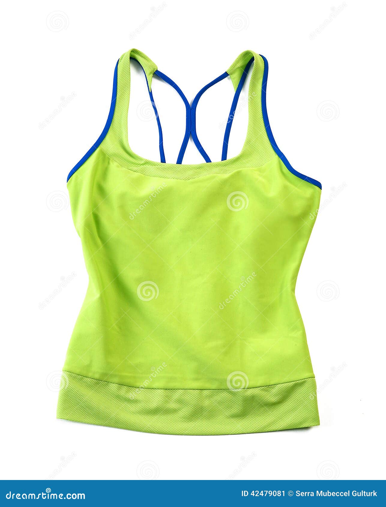 Tank Top on White Background Stock Image Image of beach, clothing