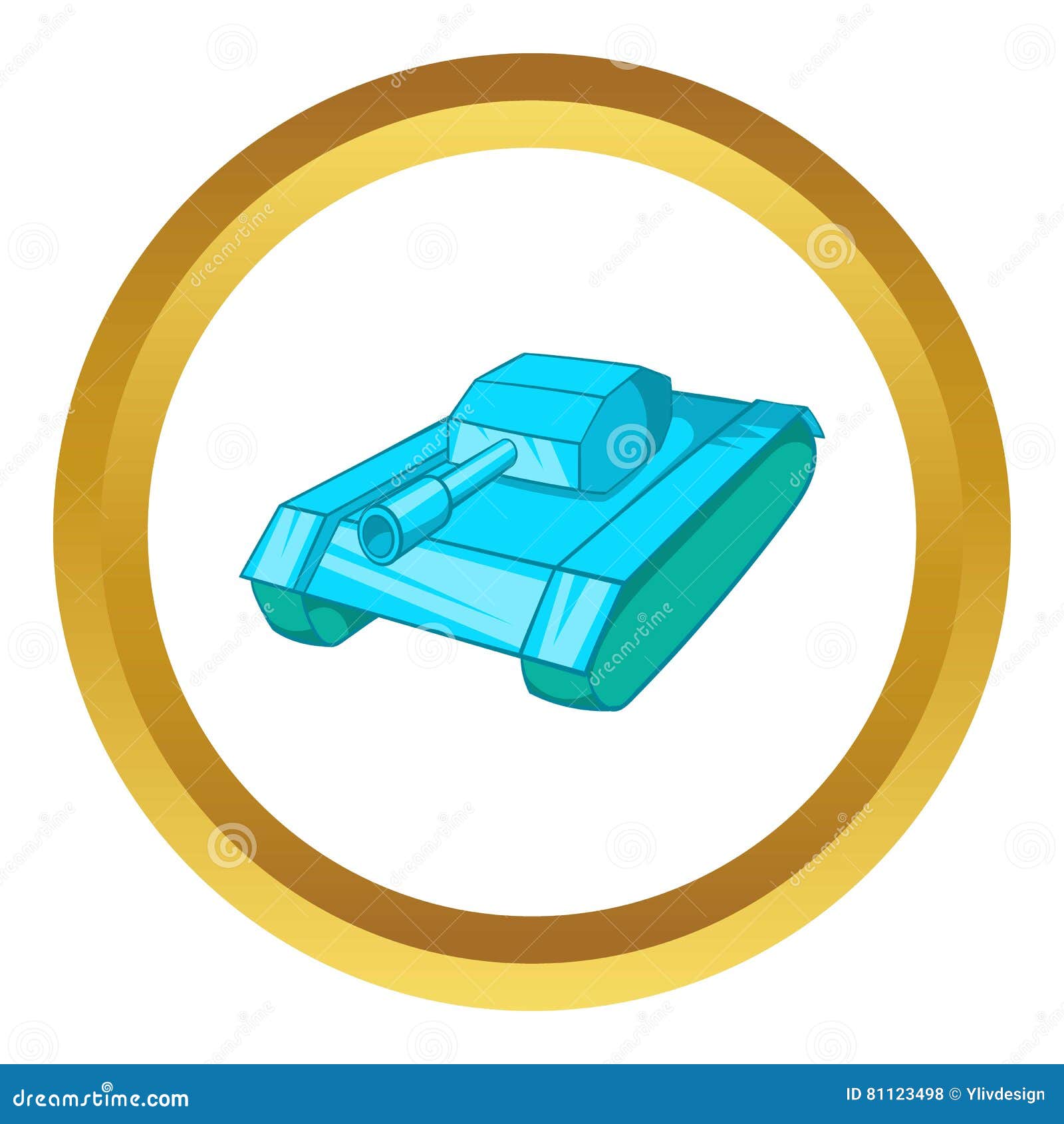 Tank vector icon stock vector. Illustration of battle - 81123498