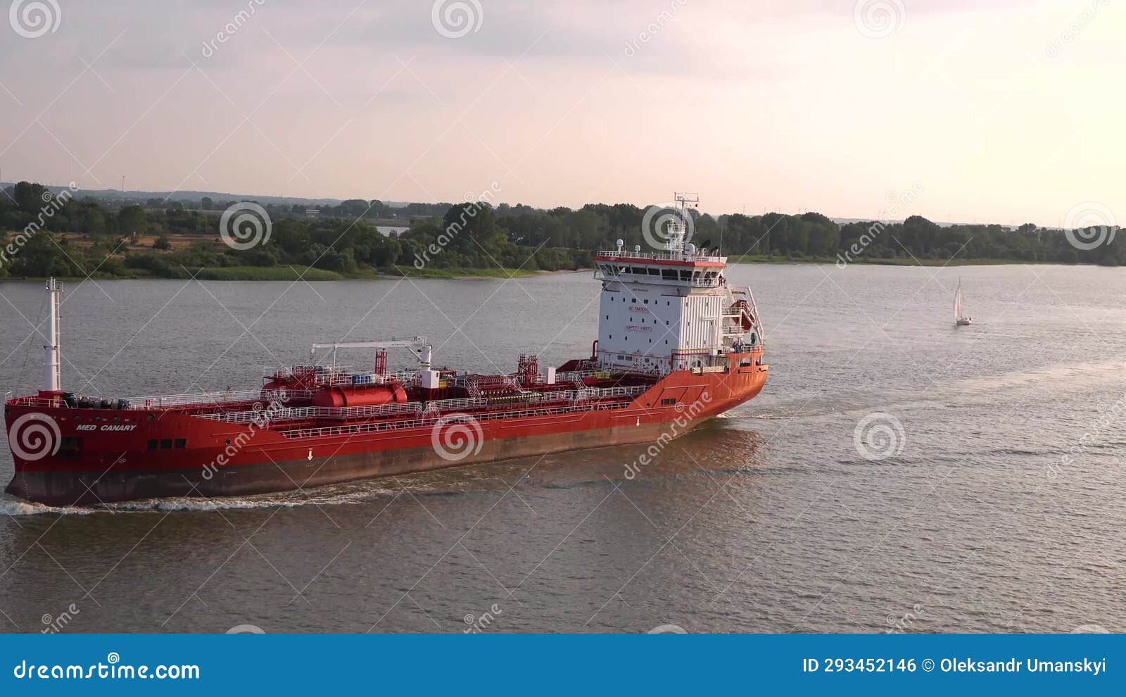 Tanker at Sea, Cargo Ships. Petroleum Tanker Vessel. Concept of