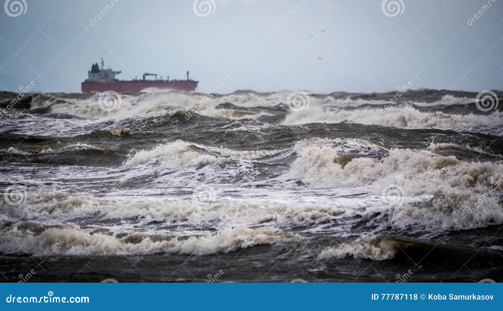 Tanker Ship at Sea during a Storm Stock Photo Image of disaster