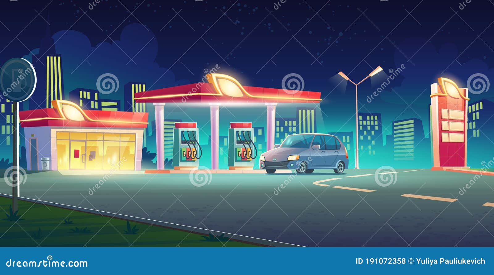 https://thumbs.dreamstime.com/z/tankstelle-mit-%C3%B6lpumpe-und-markt-nacht-%C3%B6lpumpenmarkt-preisanzeige-vektorkarikaturstadtbild-auto-auf-brennstofftankstelle-191072358.jpg