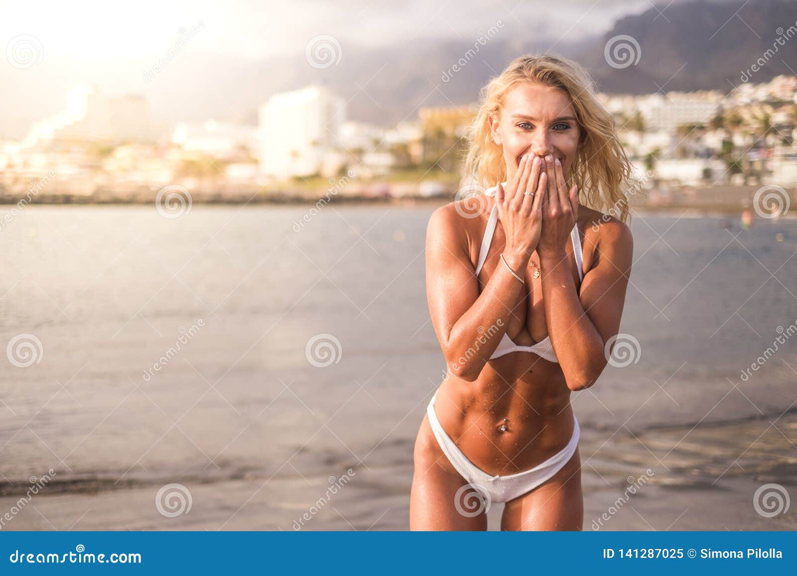 Tanned Bikini Babe