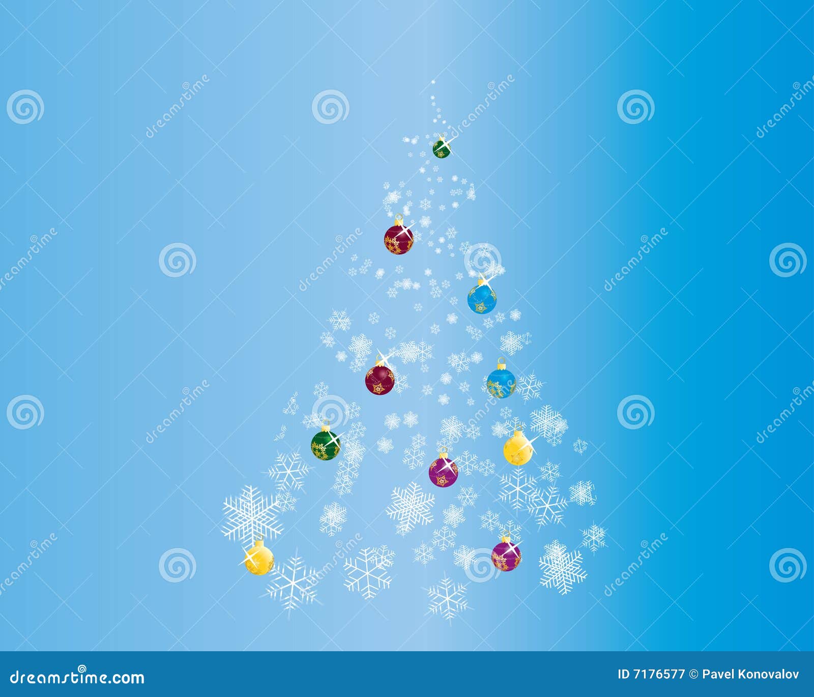 Tannenbaum vektor abbildung. Illustration von kühl, geschenk 7176577