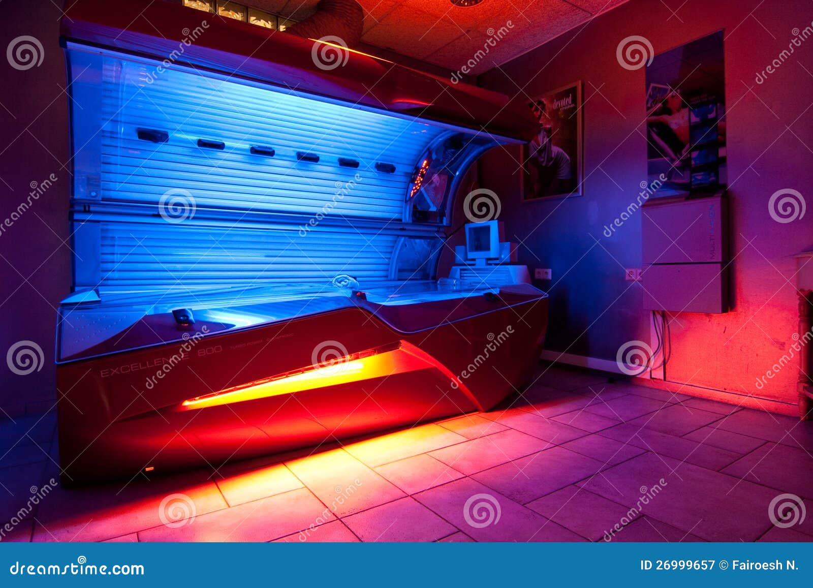 Tanning Bed At Solarium Studio Editorial Photography Image