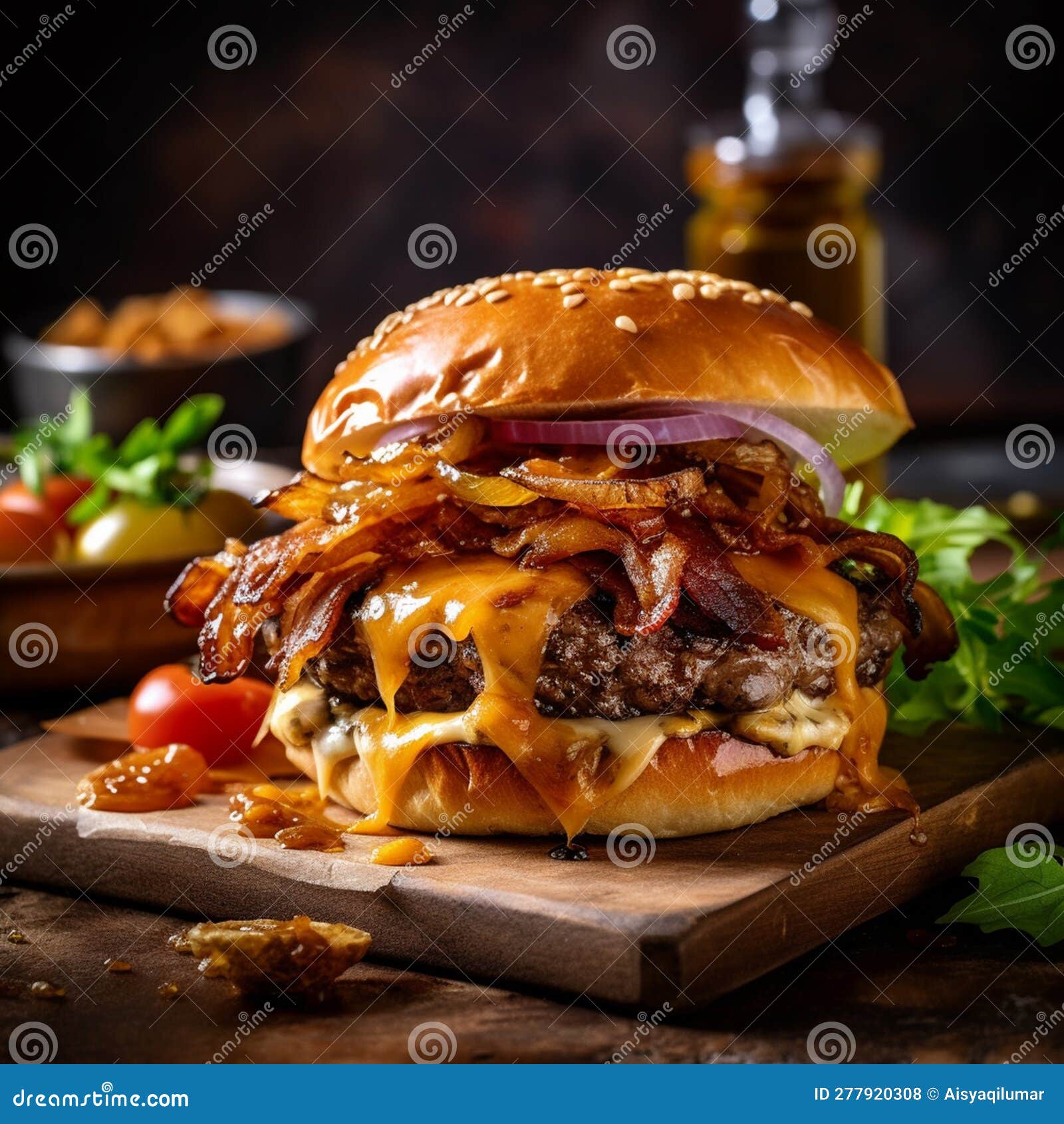 A Tantalizing Jumbo Burger with a Succulent Chicken Patty, Tangy ...