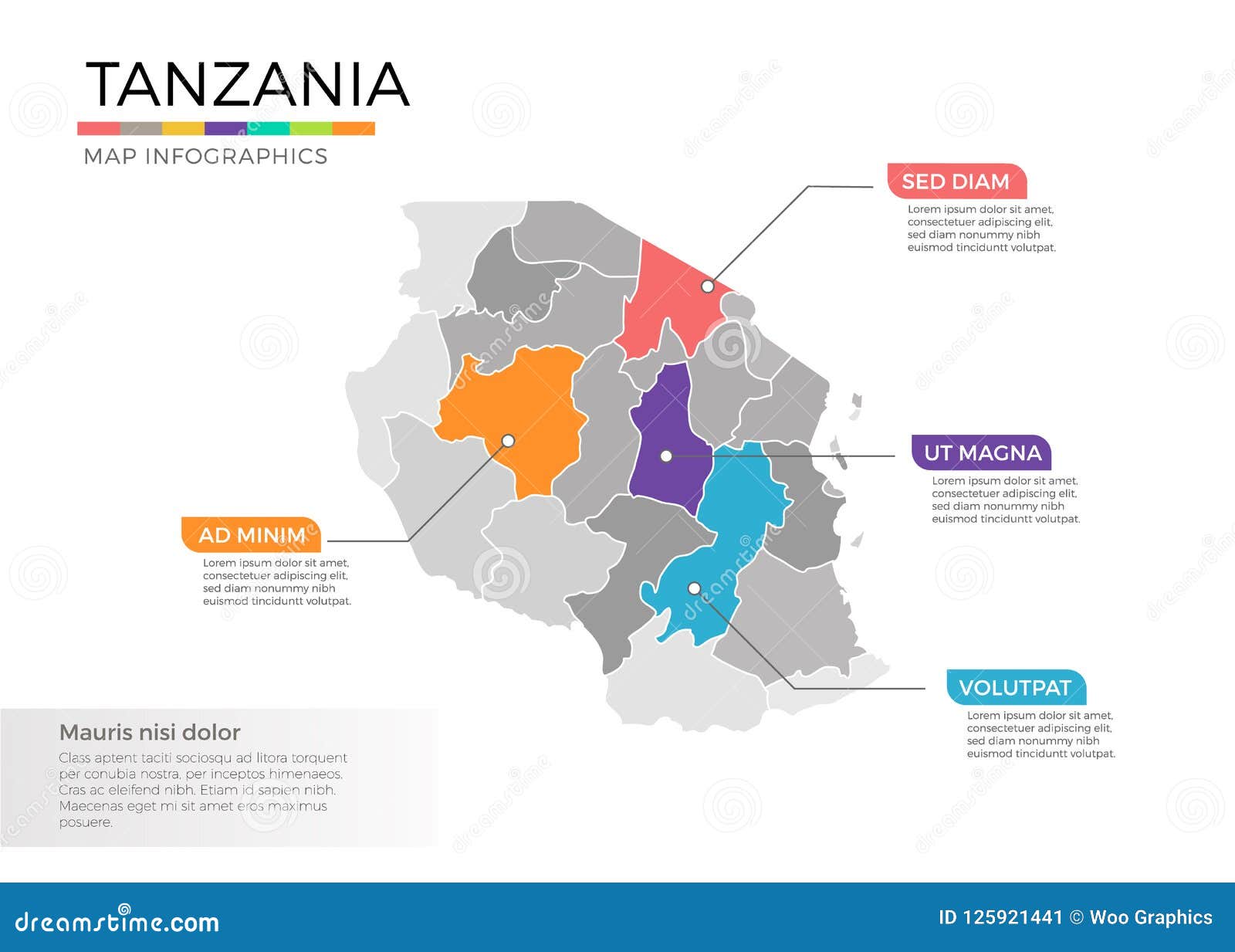 Map Of Tanzania With Regions Red River Gorge Topo Map