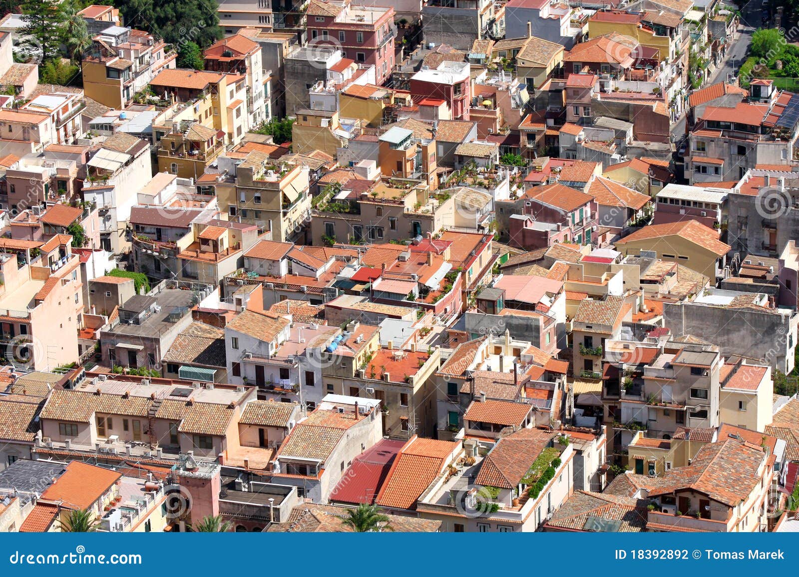 Taormina, Sicily, Italy stock photo. Image of place, architecture