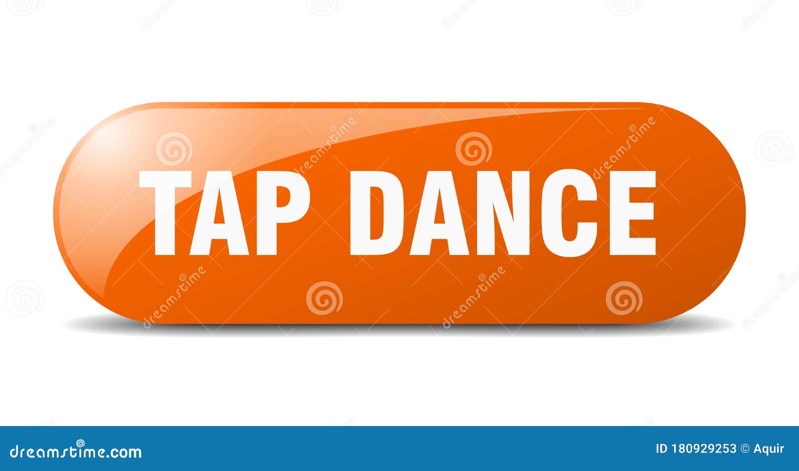 Tap Dance Button. Tap Dance Sign. Key. Push Button Stock Vector