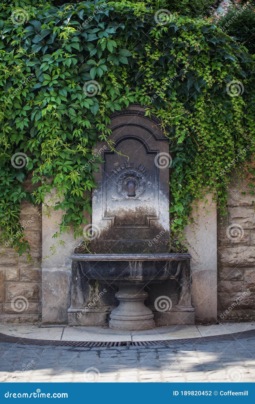 A Tap with Drinking Water in the Historic Square of Budapest Stock