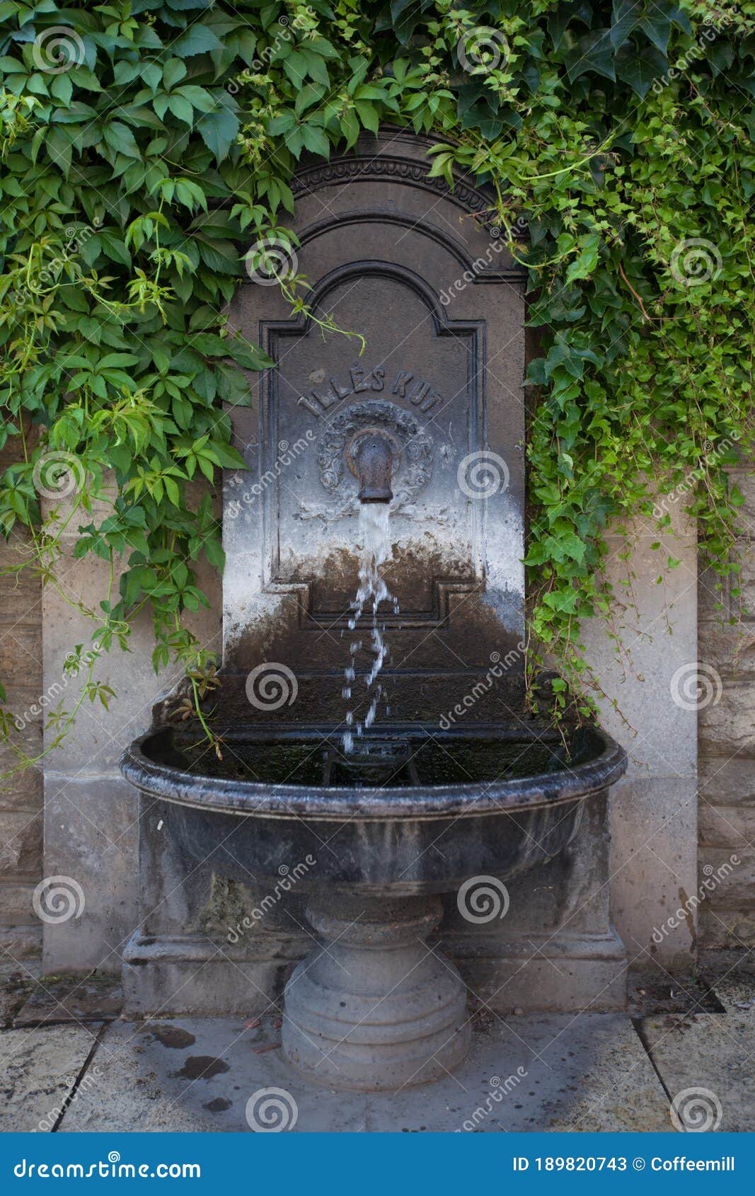 A Tap with Drinking Water in the Historic Square of Budapest Stock
