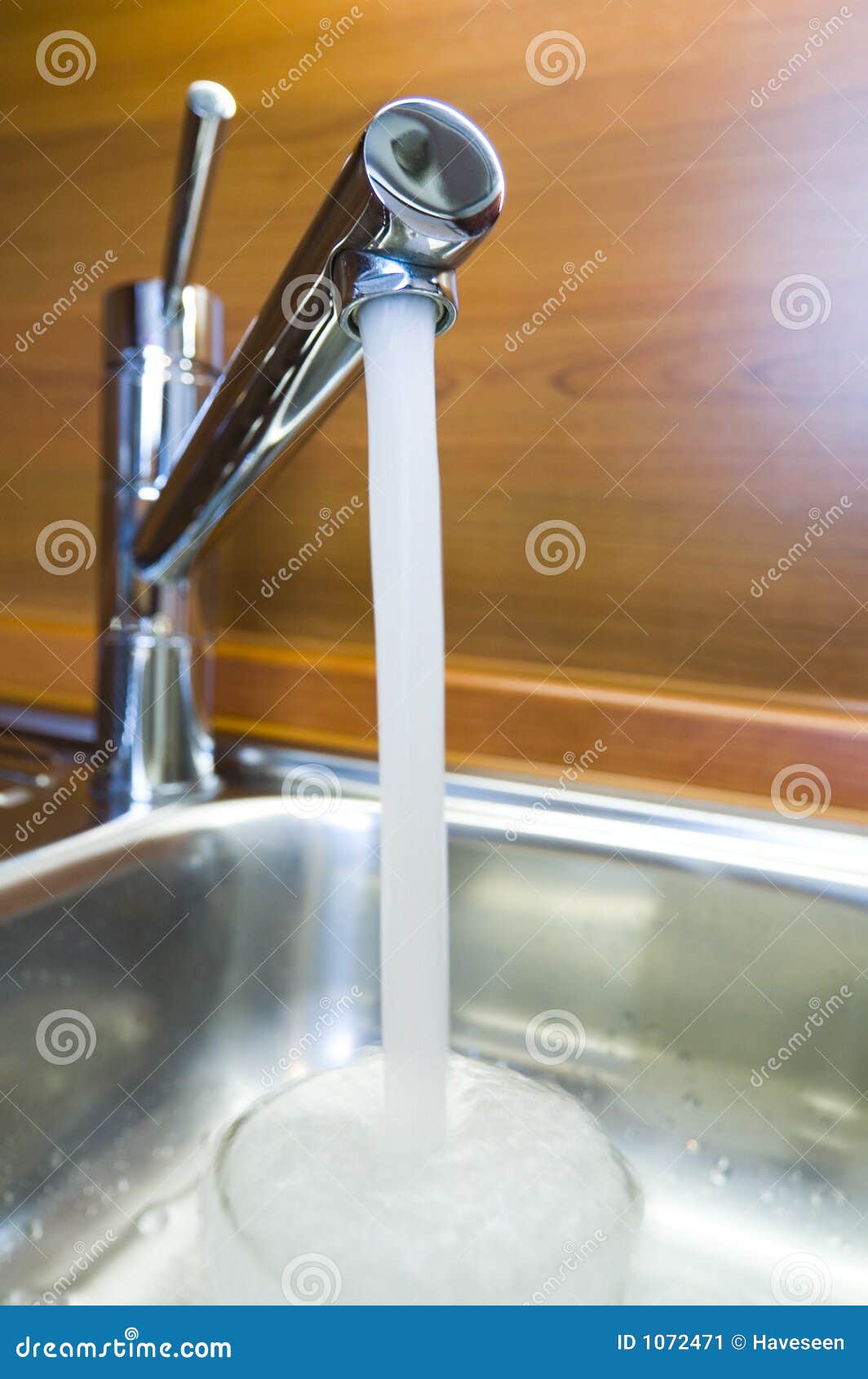 Tap in kitchen stock image. Image of classy, drain, faucet 1072471