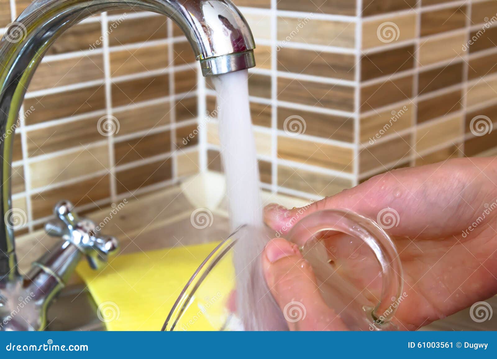 Tap in the kitchen stock image. Image of glass, cleanliness 61003561