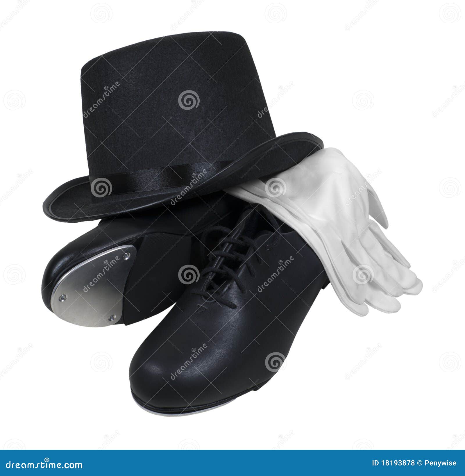 Tap Shoes Top Hat and White Gloves Stock Photo Image of accessory