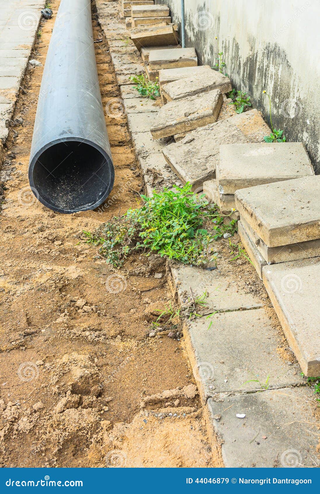 Tap water pipeline stock image. Image of install, drainage 44046879