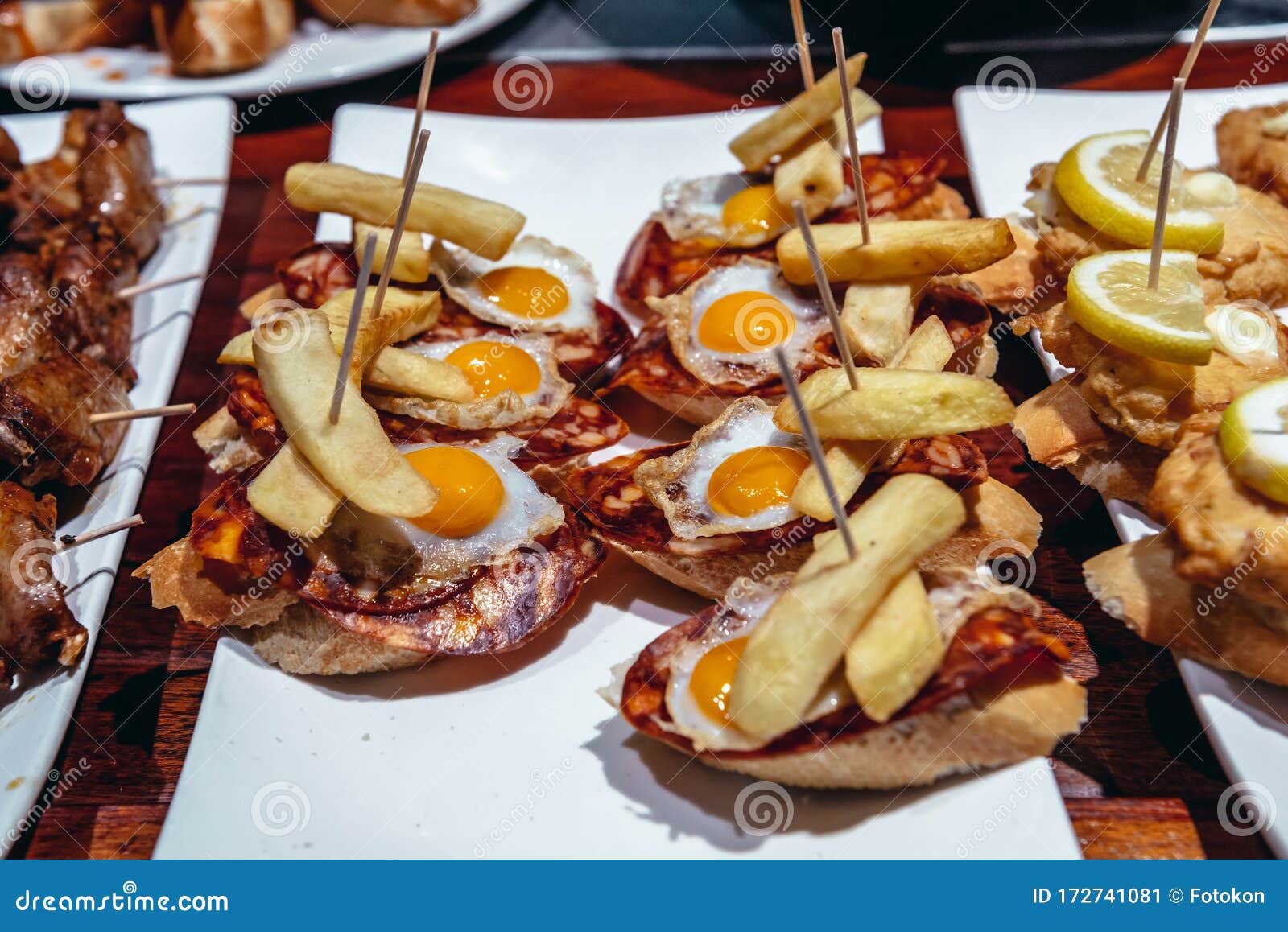 Tapas bar in San Sebastian stock image. Image of pinchos - 172741081