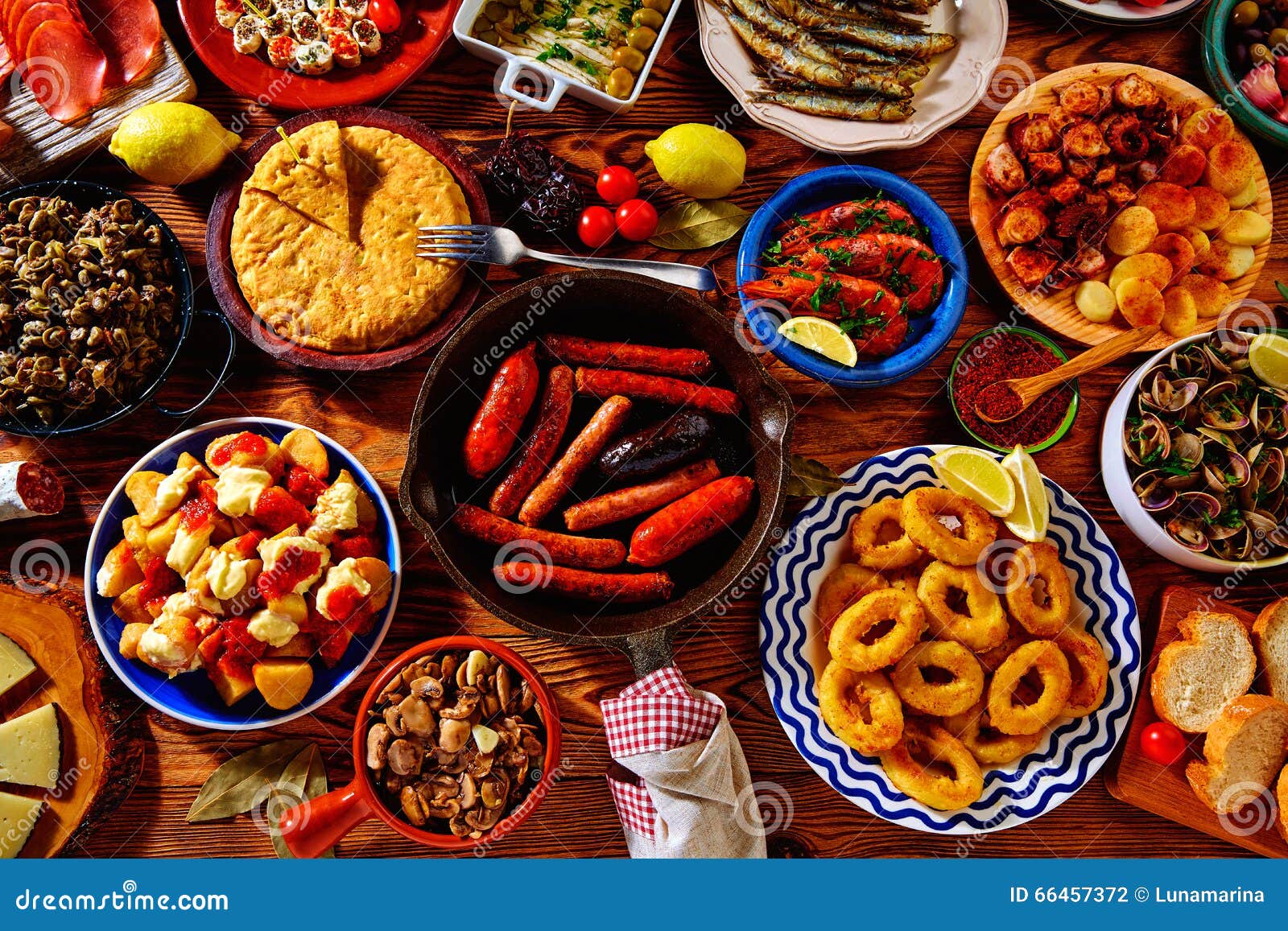 tapas from spain mix of most popular