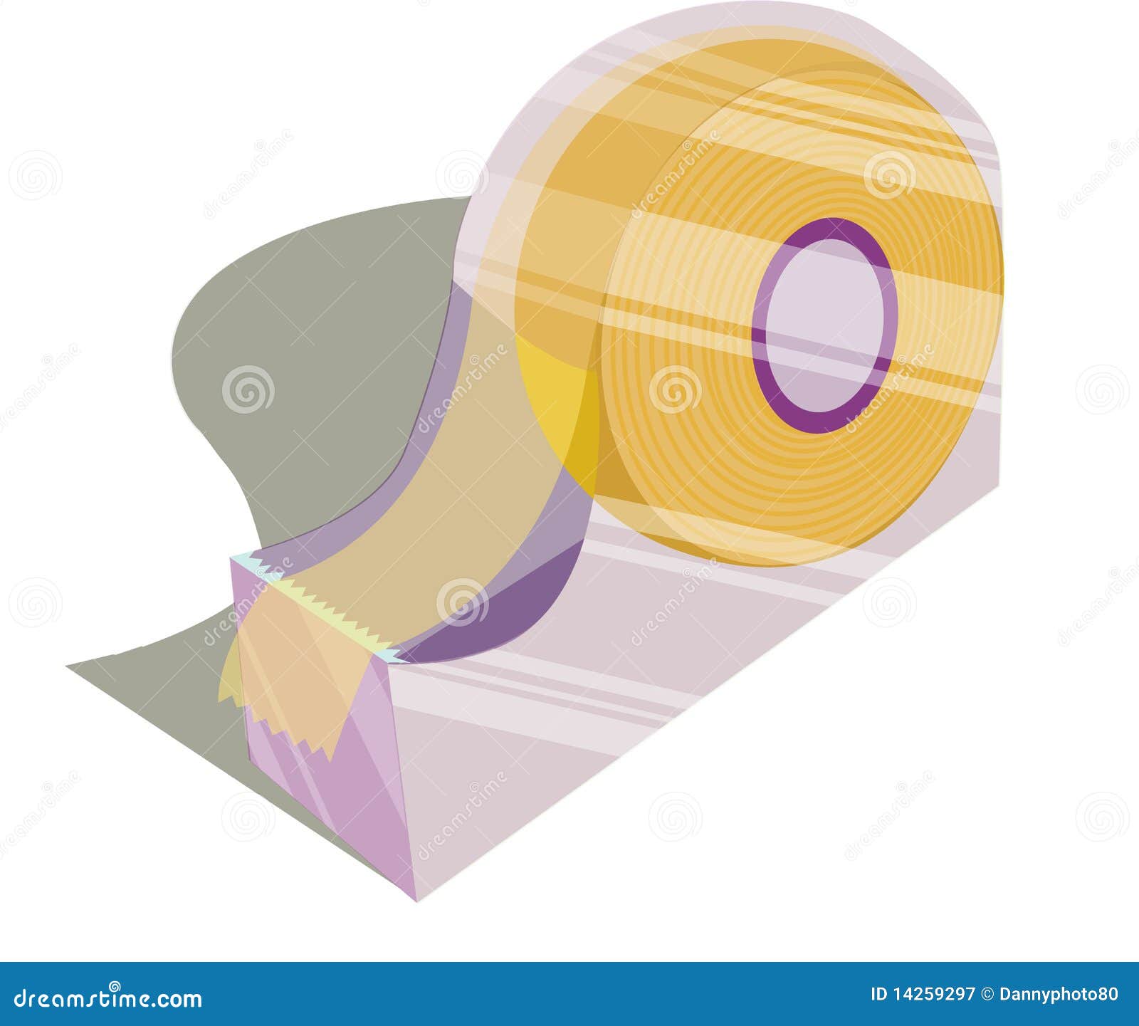 Tape Dispenser With Adhesive Tape Vector 37548310