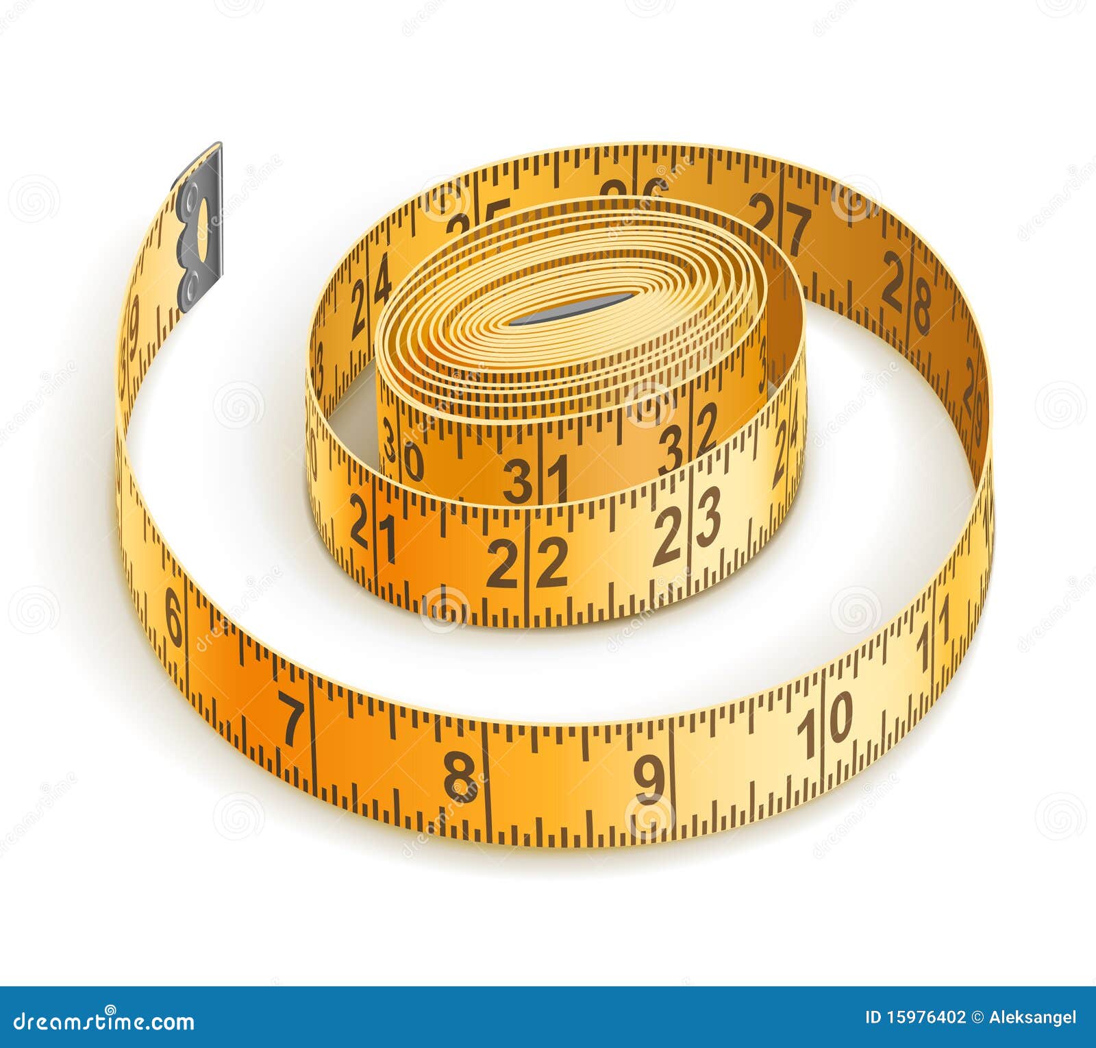 Measure tape meter scale Royalty Free Vector Image