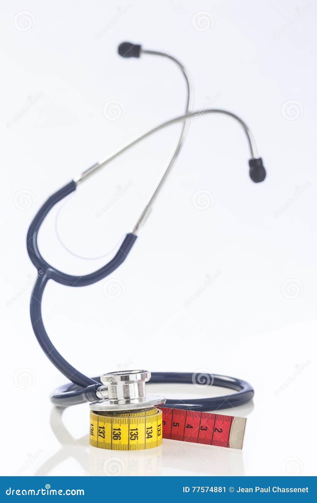 Tape Measure with Stethoscope Stock Image Image of obesity, care