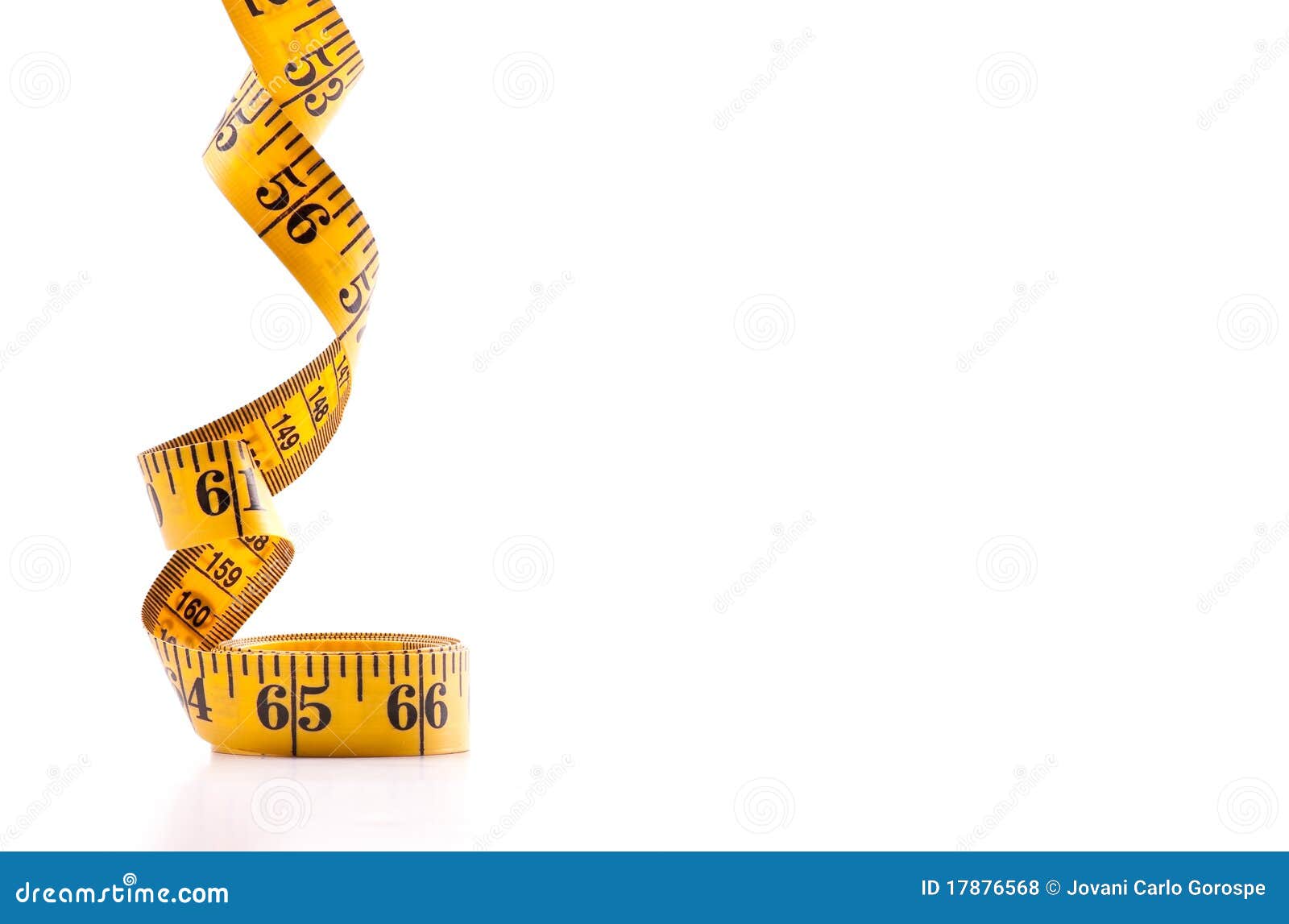 Tape Measure Twist Background With Custom Space Royalty Free Stock
