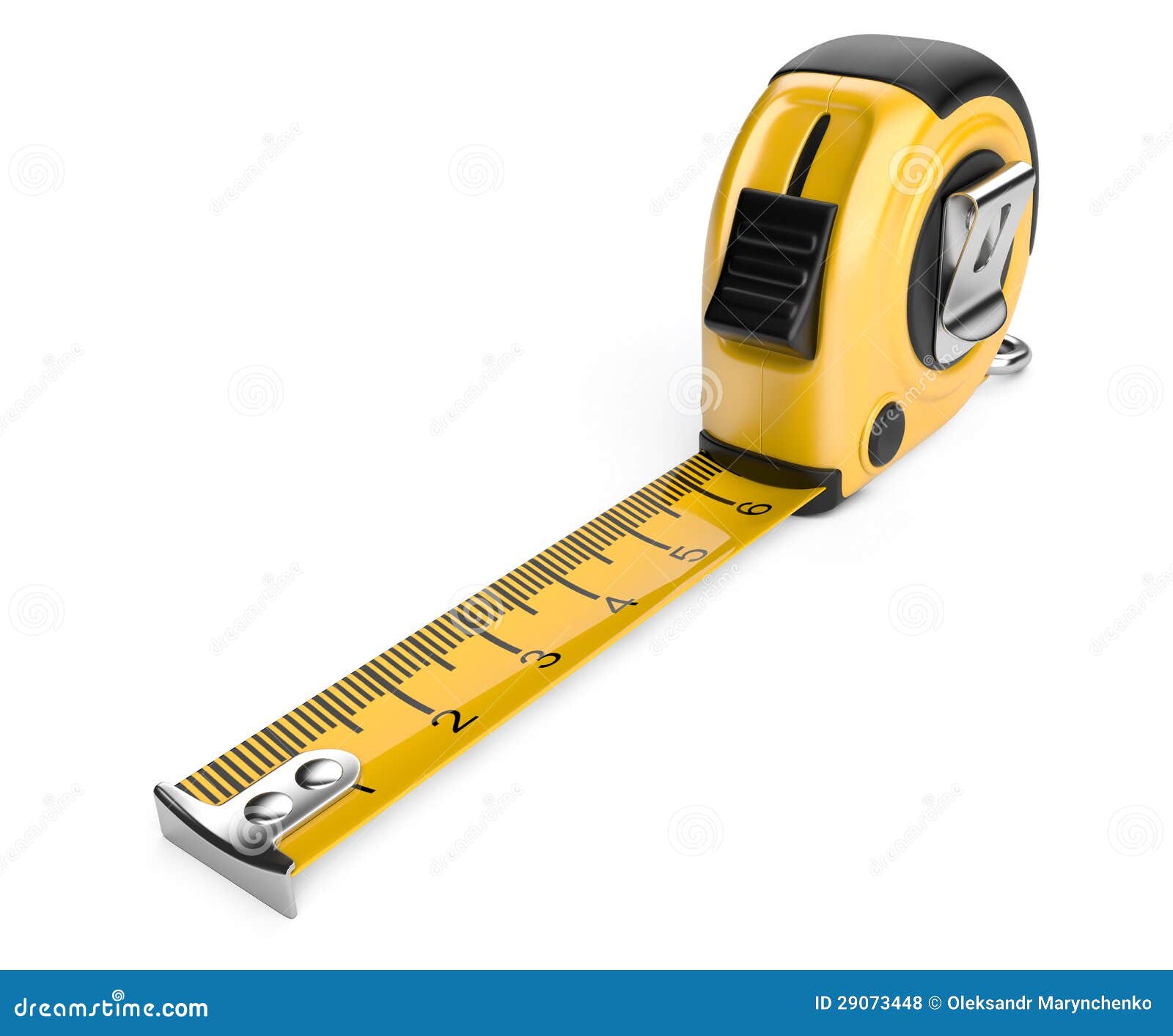 Tape Measure on White Background Stock Illustration Illustration of