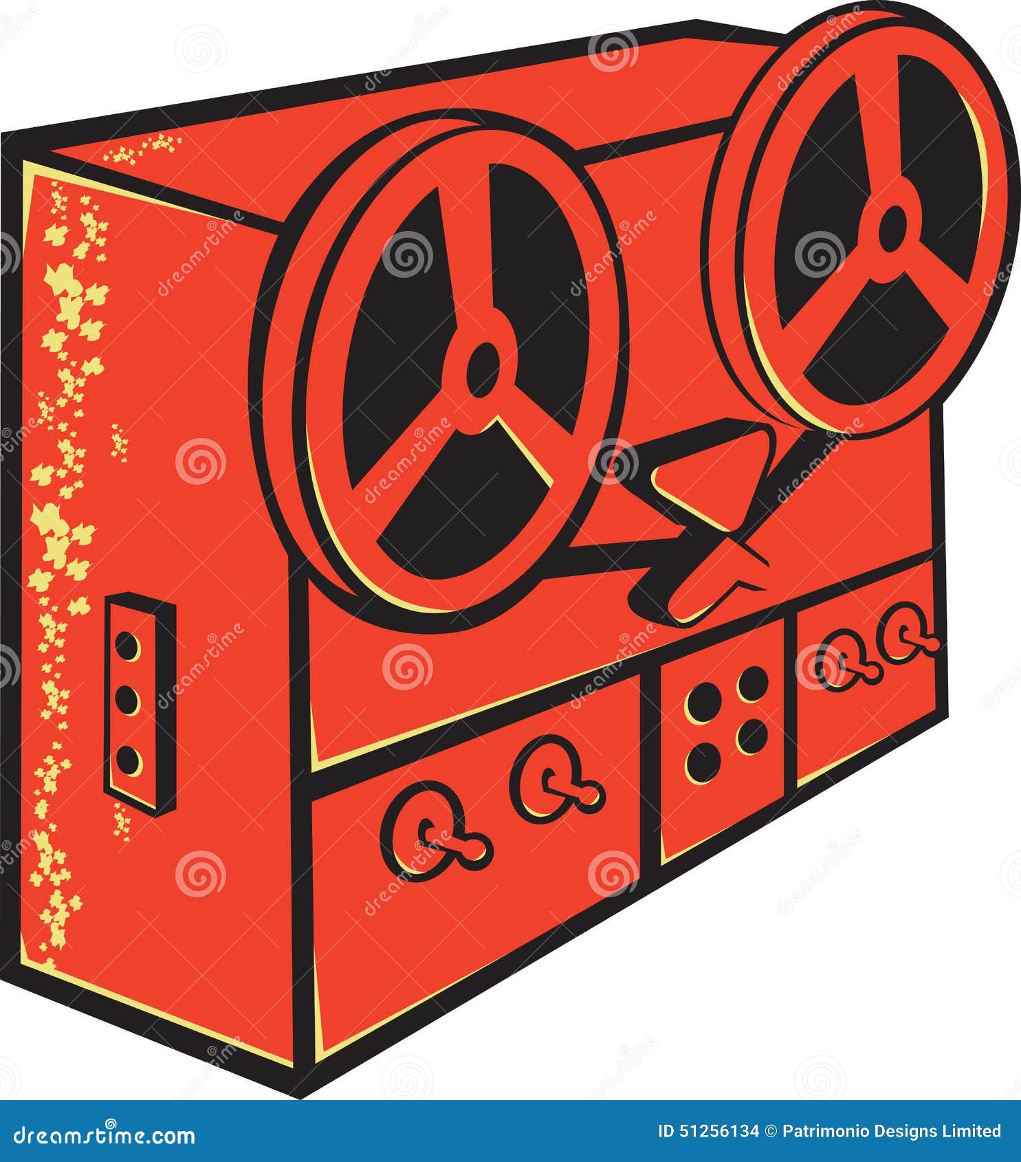 534 Reel Reel Tape Machine Stock Illustrations, Vectors & Clipart