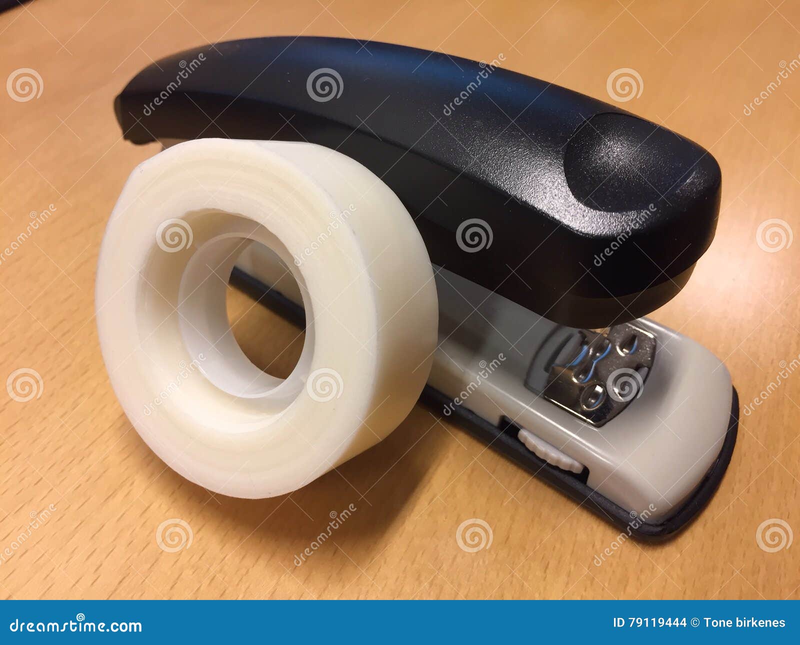 Tape and stapler stock photo. Image of tape, supply, office 79119444