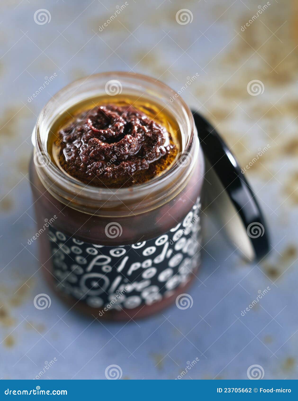 Tapenade da azeitona preta foto de stock. Imagem de preto 23705662