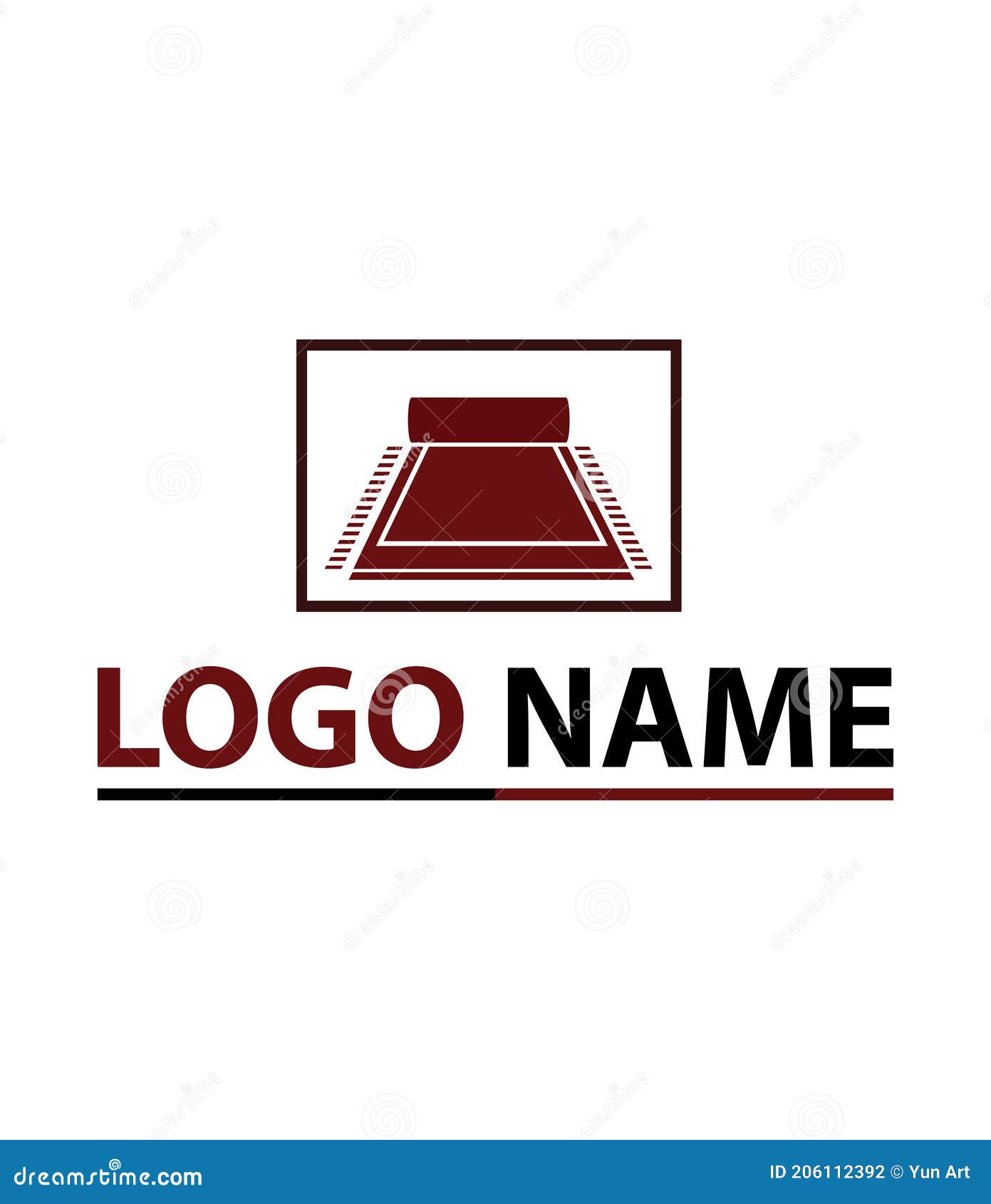 Tapestry Logo Design Vector Icon Stock Vector Illustration of