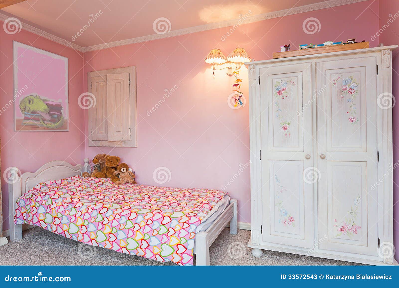 Tappningherrgård rosa sovrum arkivfoton bild: 33572543