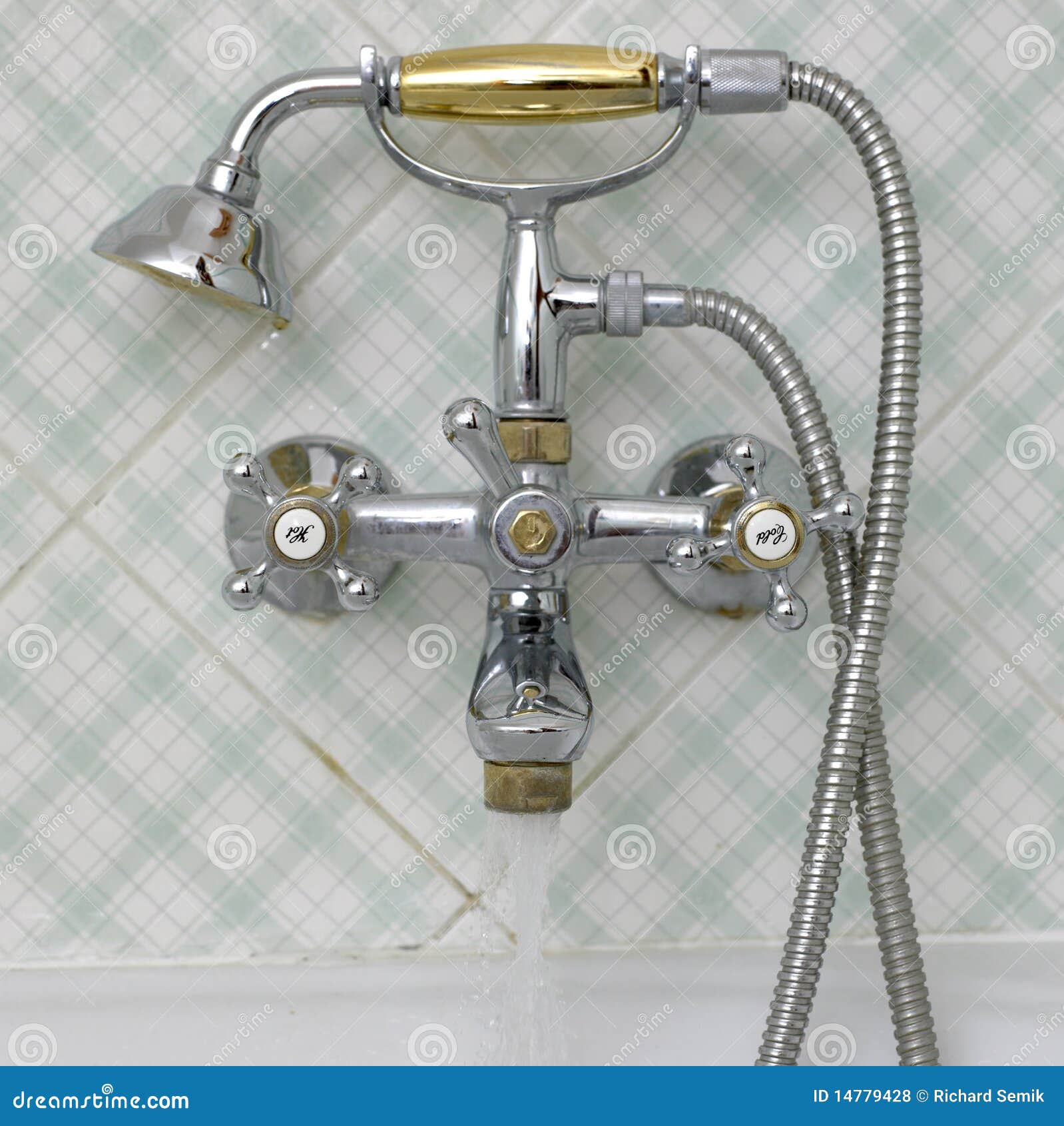 Taps stock photo. Image of bathroom, faucet, tiles, inside 14779428