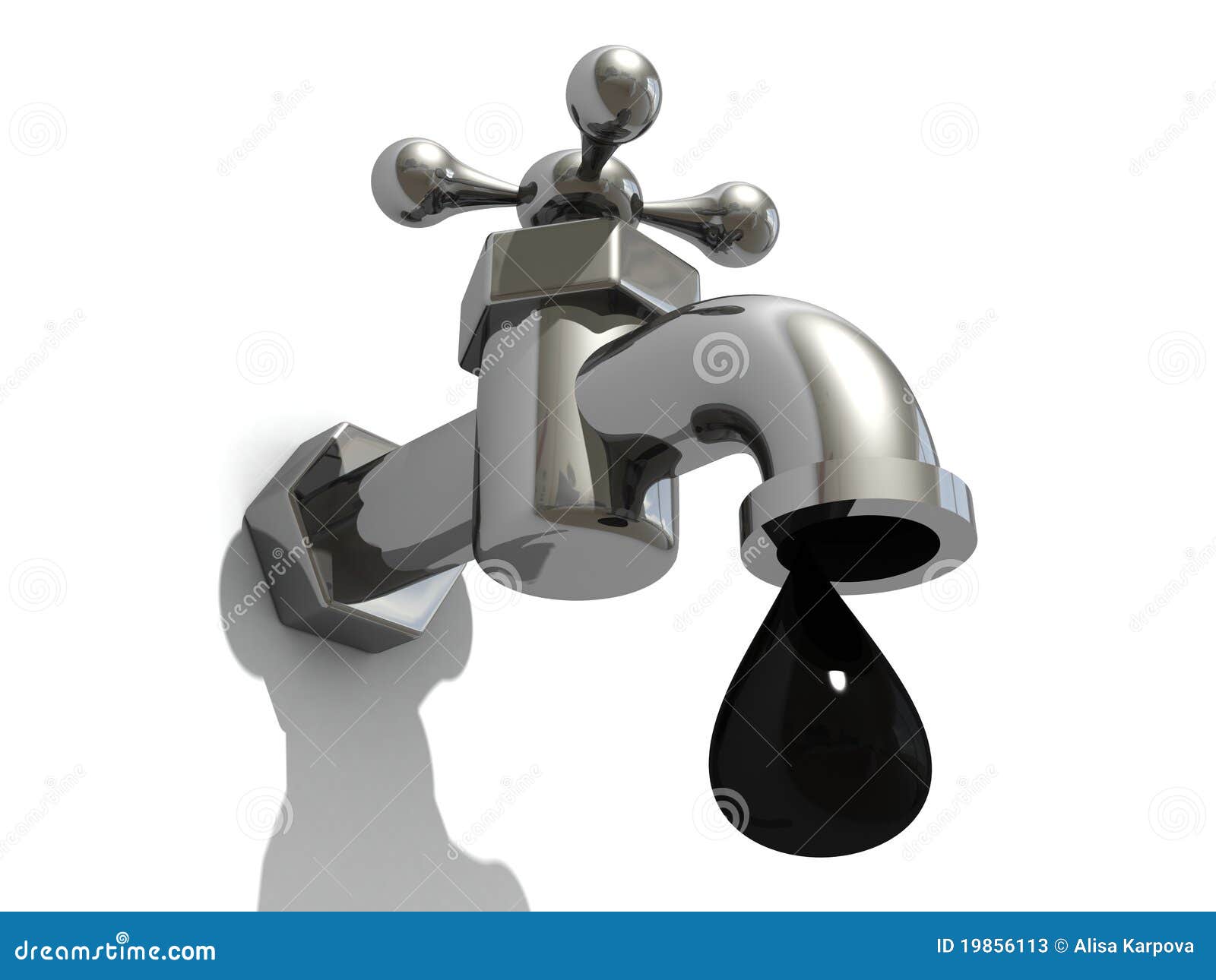 Taps with a drop of oil stock illustration. Illustration of stains