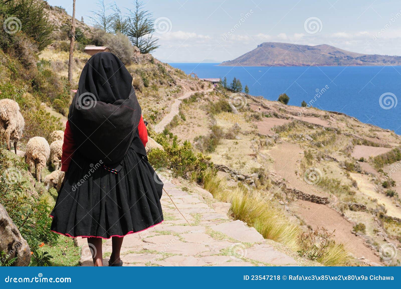 taquile island, titicaca lake, peru