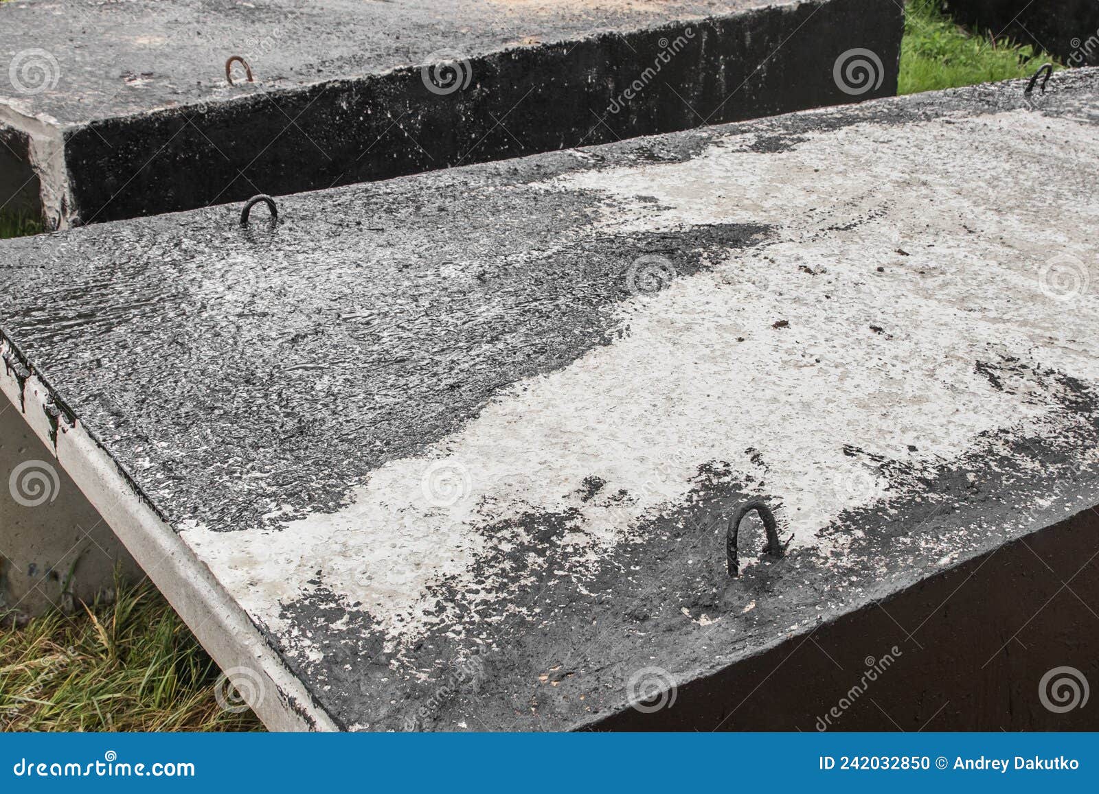 Tar Black Liquid Bitumen Waterproofing Concrete Structure Surface Coating Texture Industry Stock