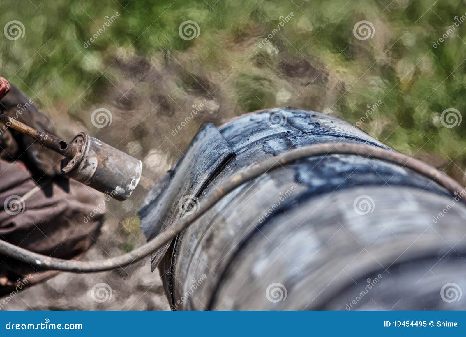 Tar coating stock image. Image of coating, equipment 19454495