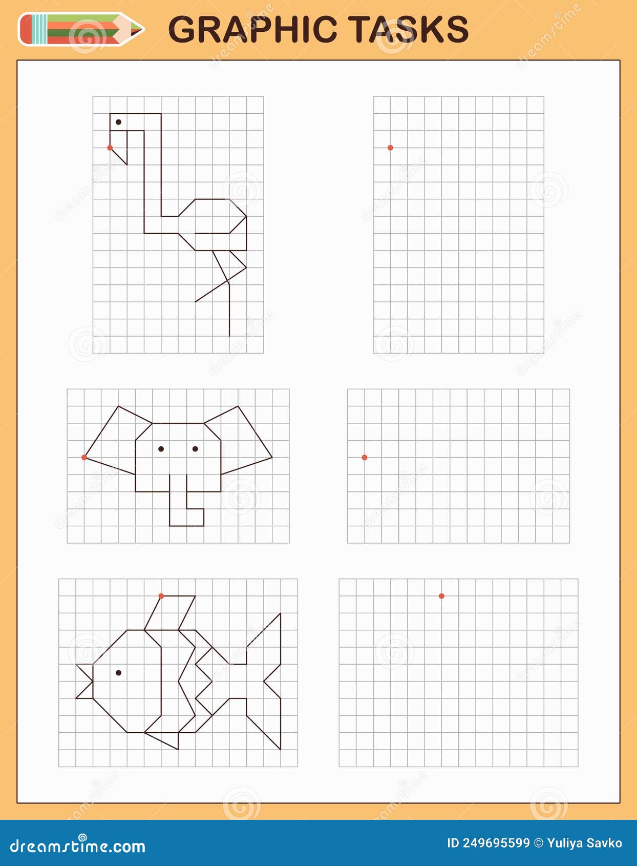 Jogos educativos para crianças. repita o padrão. planilhas para