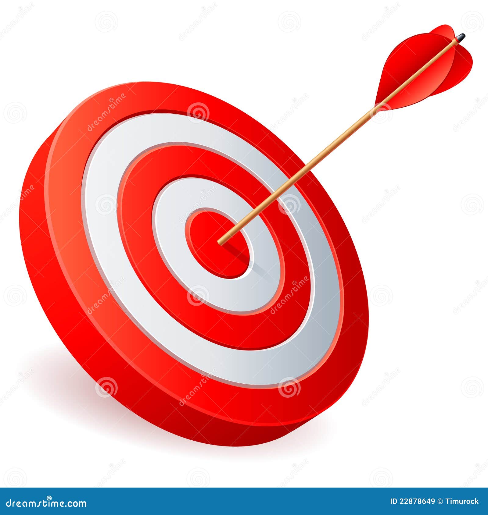 target with arrow.